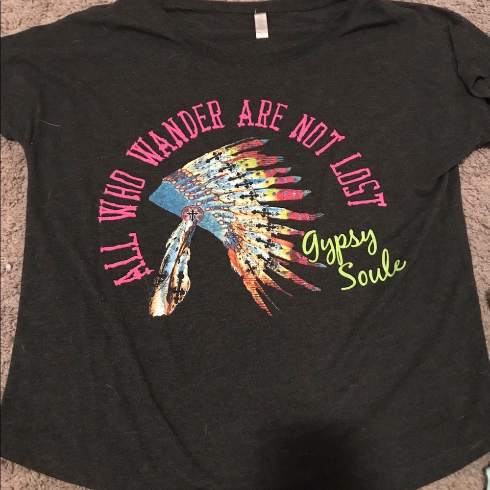 Size large western graphic tee